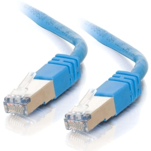Picture of C2G 25ft Cat5e Molded Shielded (STP) Network Patch Cable - Blue (27266)